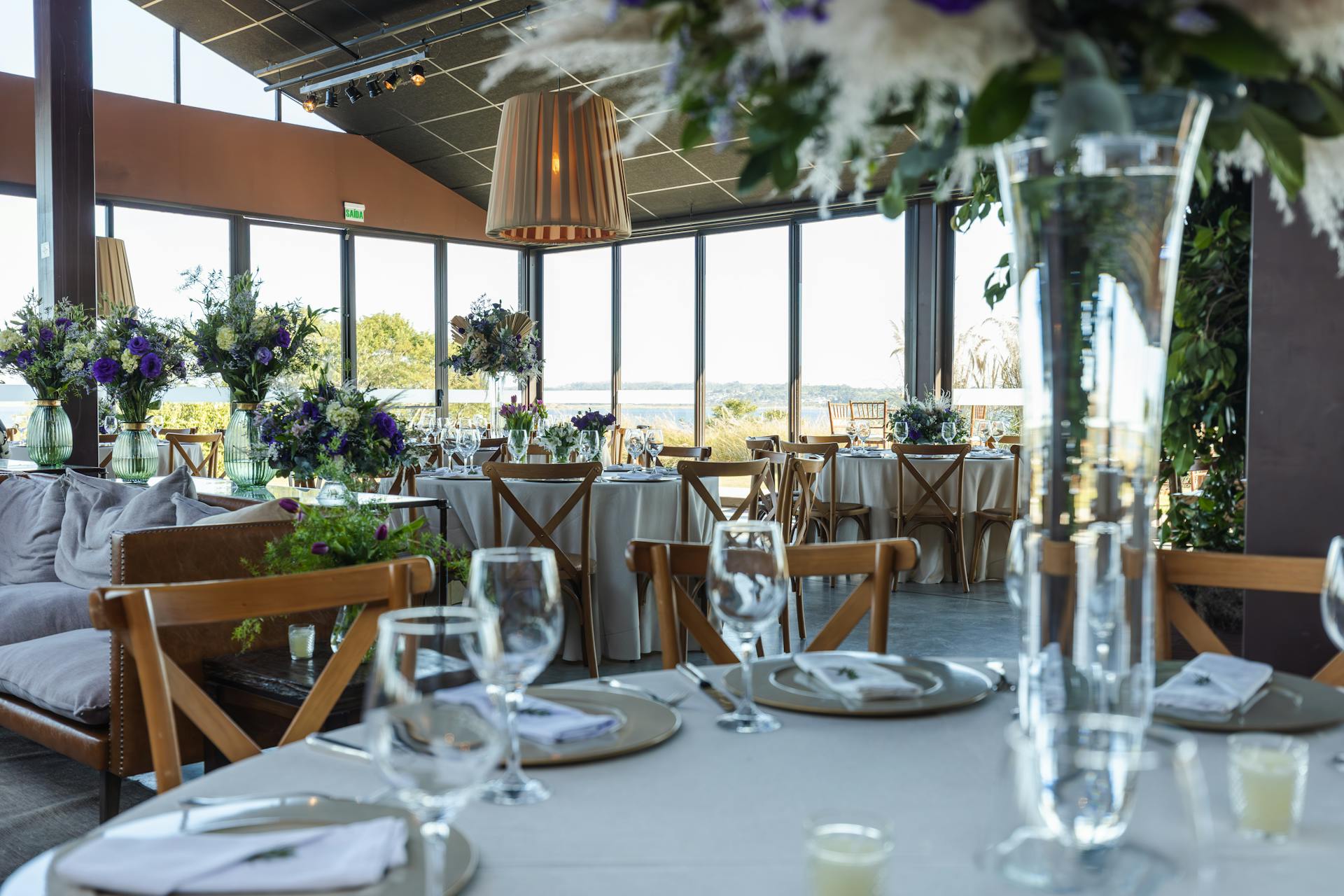 A chic function venue with restaurant-style seating, perfect for private events and celebrations.